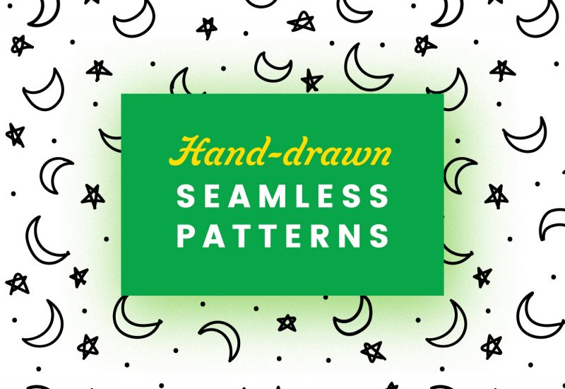 Hand-drawn Seamless Abstract Patterns