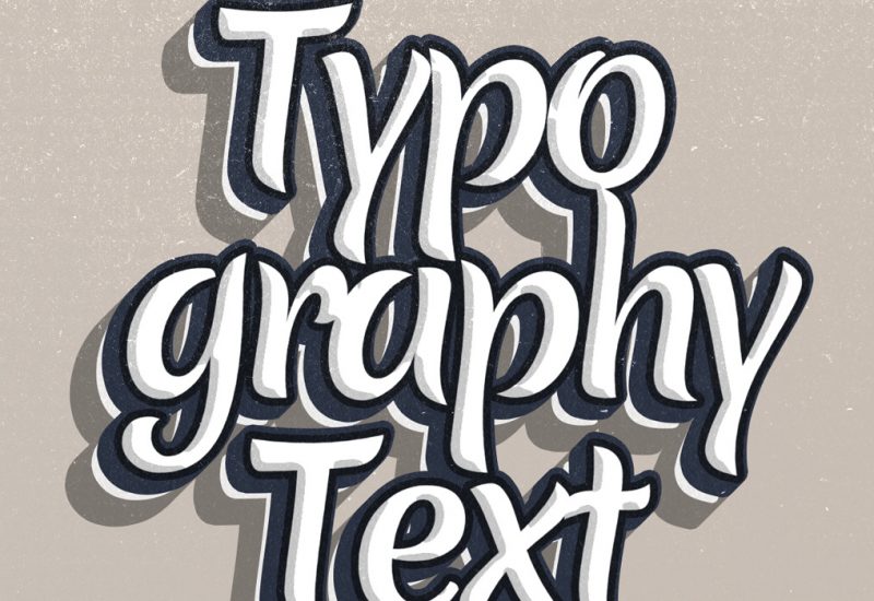 Typographic PSD Text Effect