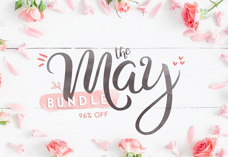 Buy May Fonts & Graphics Bundle