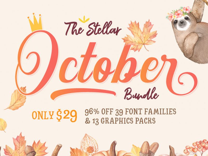 Stellar-October-Fonts-Design-Bundle